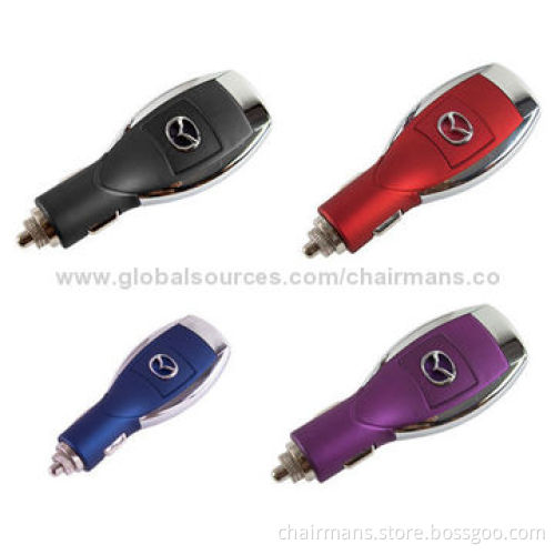 USB Car Chargers, Dual-port or Single Port, 12-24V DC Input
